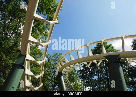 Dettaglio del roller coaster al parco tematico Efteling Kaatsheuvel Paesi Bassi Foto Stock