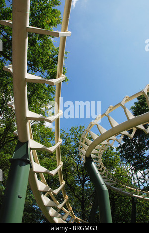 Dettaglio del roller coaster al parco tematico Efteling Kaatsheuvel Paesi Bassi Foto Stock