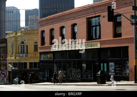 Il City Lights Bookstore di North Beach a San Francisco in California, Stati Uniti Foto Stock
