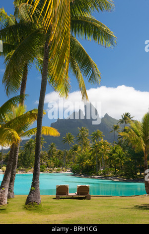 Bora Bora, Polinesia Francese Foto Stock