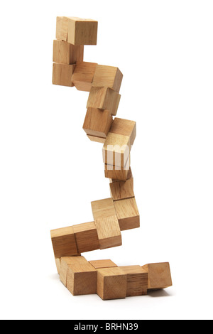 3D puzzle in legno Foto Stock