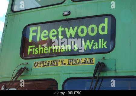Blackpool tram a fishermans walf fleetwood Foto Stock