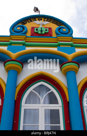 Imperio da Caridade (Impero della Carità) a Praia da Vitoria, Largo das Figueiras do Paim, Terceira, Azzorre, Portogallo. Foto Stock