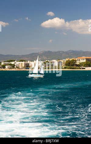 Paese Spagna yacht nel mare Mediterraneo Foto Stock