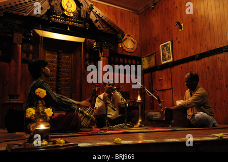 Sud indiane spiagge e lagune, nello Stato di Kerala Foto Stock