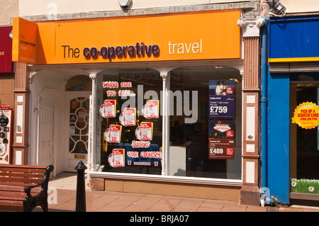 Il Co-Operative agente di viaggio shop store a Whitehaven , Cumbria , in Inghilterra , Gran Bretagna , Regno Unito Foto Stock