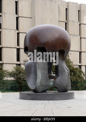 Henry Moore's "Energia nucleare" presso l'Università di Chicago Foto Stock