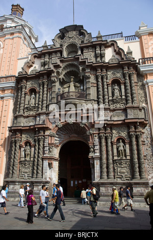 La Chiesa o la Iglesia de la Merced Lima Peru Foto Stock