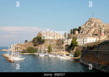 Fortezza vecchia citta di Corfu Foto Stock