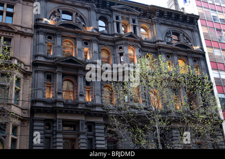 Blocco edificio Arcade, Collins Street, Melbourne CBD, Victoria, Australia Foto Stock