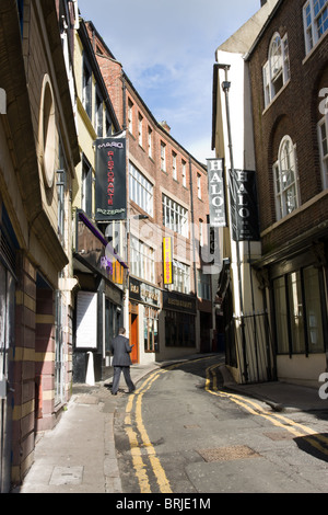 Vista del pudding Chare in Newcastle City Centre, a nord-est dell' Inghilterra. Foto Stock