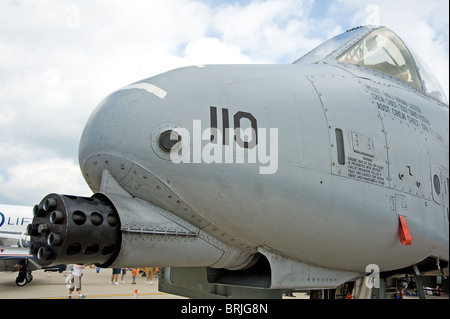 La tecnologia Thunderbolt II Warthog, GAU-8 Avenger pesante cannone automatico Foto Stock