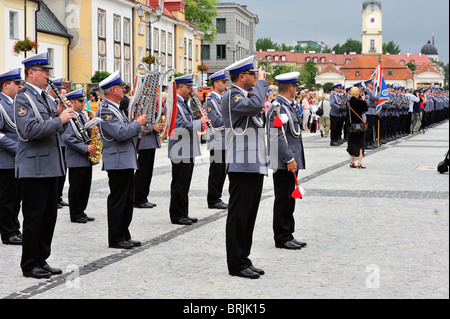 Polonia, Bialystok, polacco parata di polizia Foto Stock