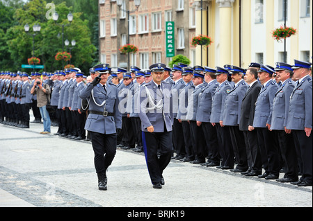 Polonia, Bialystok, polacco parata di polizia Foto Stock