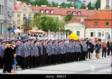 Polonia, Bialystok, polacco parata di polizia Foto Stock