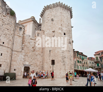 Il Palazzo di Diocleziano pareti in Split Croazia Foto Stock