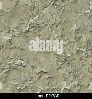 Realistici generati da computer texture di gesso in beige tan. piastrelle senza soluzione di continuità per una immagine più grande Foto Stock