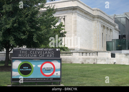Cleveland Museum of Art - Case Western Reserve University - Cleveland Ohio Foto Stock