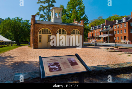John Brown's Fort, harpers Ferry, West Virginia Foto Stock