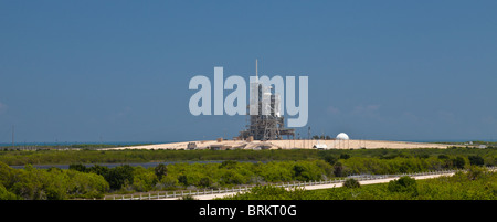 Lo Space Shuttle launch pad al Kennedy Space Center, Florida Foto Stock