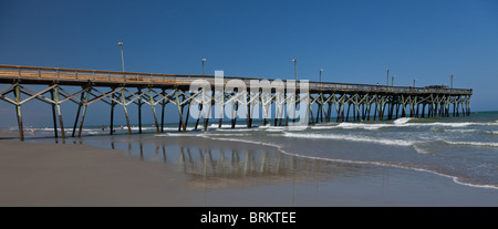 Pier a Litchfield Beach, Pawleys Island, Myrtle Beach, Carolina del Sud Foto Stock
