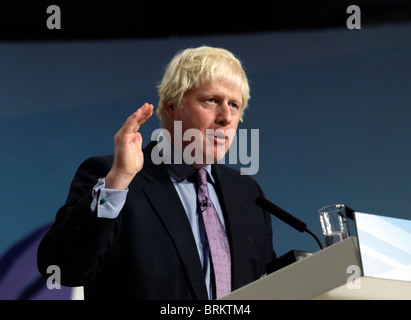 BORIS JOHNSON SINDACO DI LONDRA 04 ottobre 2010 CPI BIRMINGHAM INGHILTERRA Foto Stock