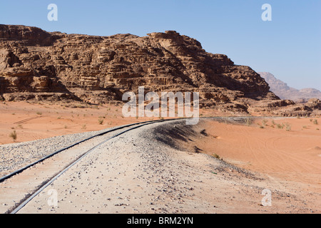 Hejaz Railway, Wadi Rum, Giordania. Foto Stock