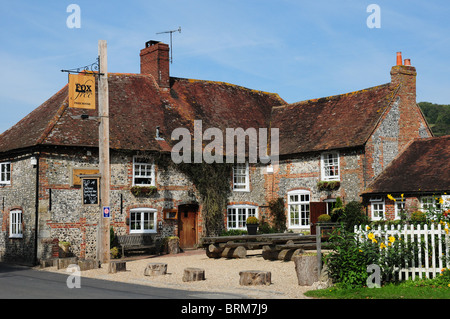 La locanda e public house, 'The Fox va libero'. Foto Stock