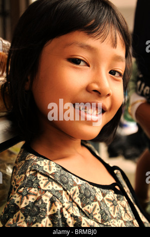 La ragazza di bukittingi sumatra indonesia Foto Stock