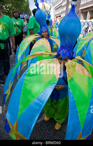 Carnevale di Notting Hill 2010, (più grande d'Europa) di Londra - Inghilterra Foto Stock