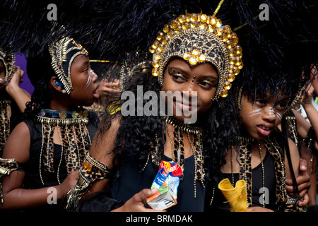 Carnevale di Notting Hill 2010, (più grande d'Europa) di Londra - Inghilterra Foto Stock