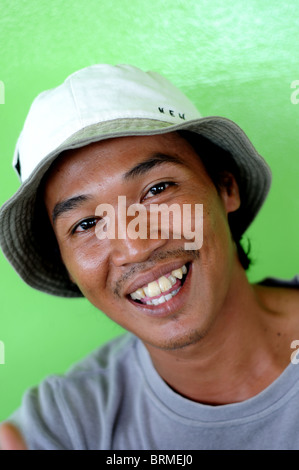 Uomo a belakang padang isole Riau indonesia Foto Stock