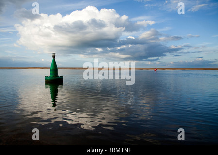 Buoy riflettendo Foto Stock