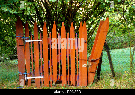 Orange Garden gate. Foto Stock