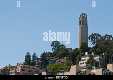 Coit Tower, San Francisco, California, Stati Uniti d'America Foto Stock