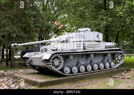 Serbatoio, Museo della Rivolta Nazionale Slovacca, Banská Bystrica, Slovacchia Foto Stock