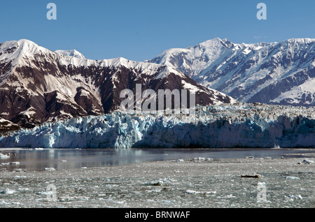 Ghiacciaio Hubbard disincanto Bay all'interno del passaggio di Alaska USA Foto Stock