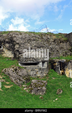 Fort Douaumont fu una delle fortificazioni costruite per proteggere Verdun dall'invasione di Germania prima della prima guerra mondiale, Verdun, Meuse, Francia. Foto Stock