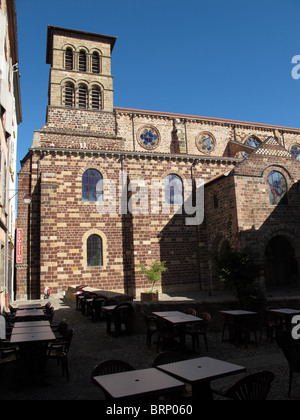 La basilique Saint Julien, Brioude, Auvergne, Francia Foto Stock