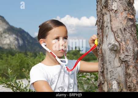 Tempo libero in montagna Foto Stock