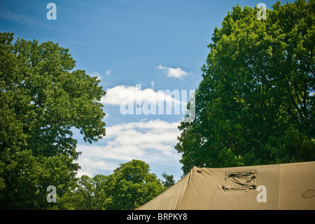 WW II reenactors encampment Foto Stock