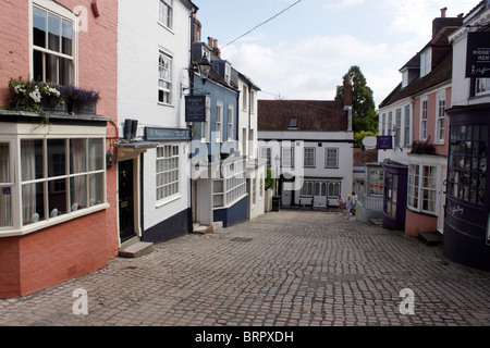 QUAY HILL LYMINGTON HAMPSHIRE REGNO UNITO. Foto Stock