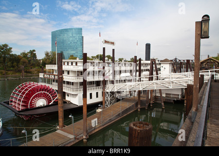 Il Delta King Ristorante e hotel a Old Town Sacramento in California Foto Stock