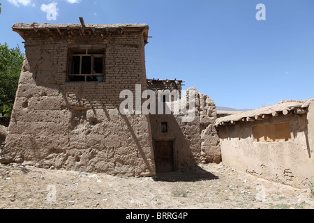 Casa di fango in Afghanistan Foto Stock