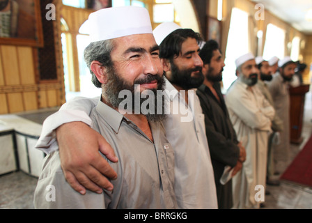 Cerimonia di rilascio dei talebani in Afghanistan Foto Stock