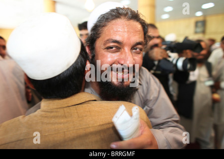 Cerimonia di rilascio dei talebani in Afghanistan Foto Stock