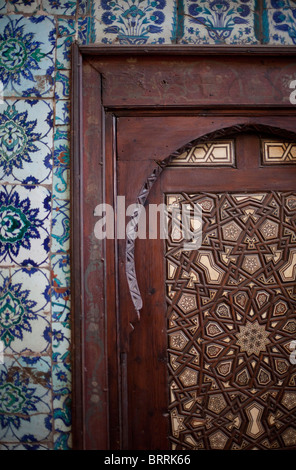 Ottoman Mansion Beit Al-Sihaymi, a Bab El Futuh, Gamaliya, centro cittadino del Cairo, Egitto Foto Stock