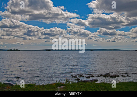 Una vista del lago di Manitou sull isola Manitoulin. Foto Stock