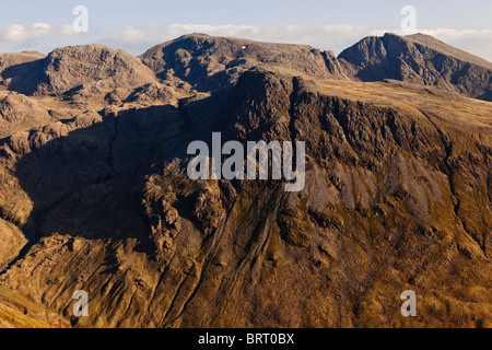 Lingmell & Sca cadde gamma, Cumbria, Regno Unito Foto Stock