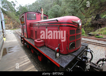 Spirito di treno YALLOURN WALHALLA VICTORIA AUSTRALIA BDB Foto Stock